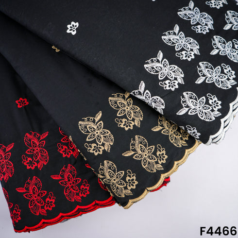 Thread Work Hakoba Cambric Cotton fabric-F4466